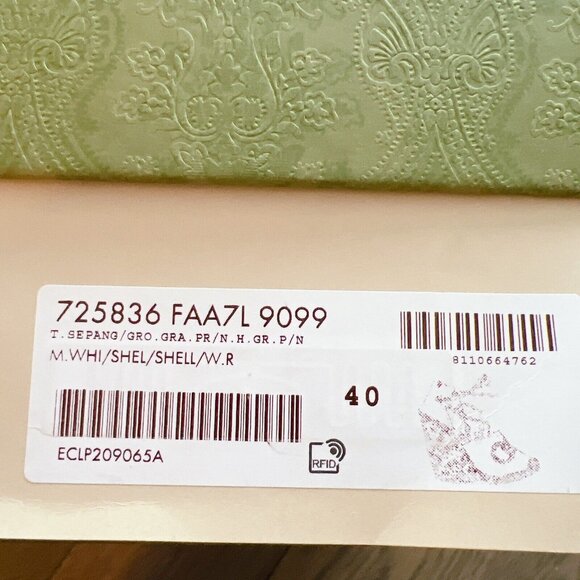 GUCCI INTERLOCKING G Platform Wedge ESPADRILLE Pink RIBBON TIE EU 40/ US 10 - Picture 12 of 12